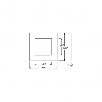 Busch-Jaeger 1721-815 Abdeckrahmen, Carat, 1-fach Rahmen, Porzellan anthrazit (2CKA001754A4820)