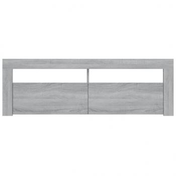 TV-Schrank mit LED-Leuchten Grau Sonoma 120x35x40 cm