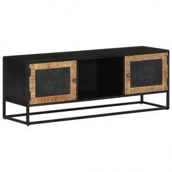 ARDEBO.de - TV-Schrank 110x30x40 cm Massivholz Mango und Eisen