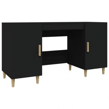 Schreibtisch Schwarz 140x50x75 cm Holzwerkstoff