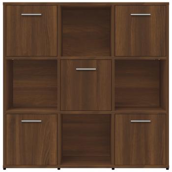 Bücherregal Braun Eichen-Optik 90x30x90 cm Holzwerkstoff