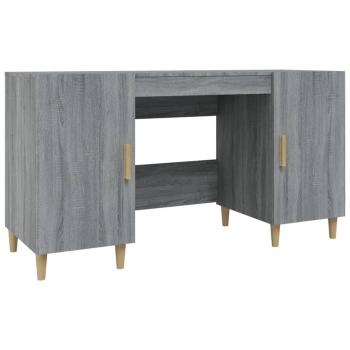 Schreibtisch Grau Sonoma 140x50x75 cm Holzwerkstoff