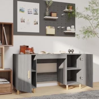 Schreibtisch Grau Sonoma 140x50x75 cm Holzwerkstoff