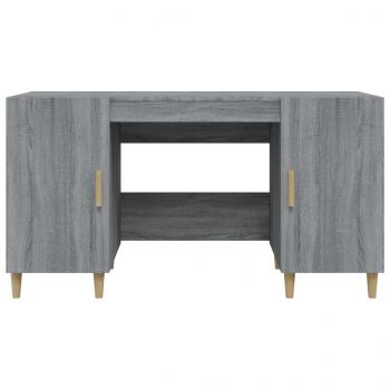 Schreibtisch Grau Sonoma 140x50x75 cm Holzwerkstoff