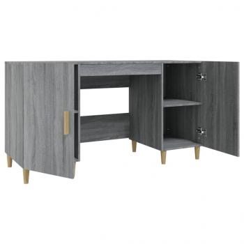 Schreibtisch Grau Sonoma 140x50x75 cm Holzwerkstoff