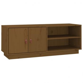 TV-Schrank Honigbraun 105x34x40 cm Massivholz Kiefer