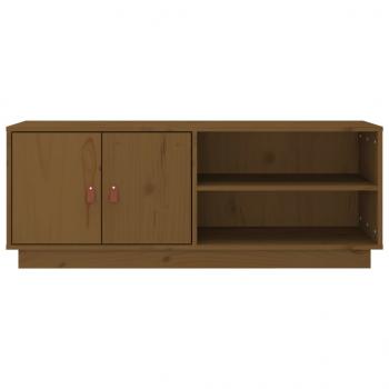 TV-Schrank Honigbraun 105x34x40 cm Massivholz Kiefer