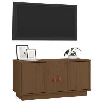 TV-Schrank Honigbraun 80x34x40 cm Massivholz Kiefer