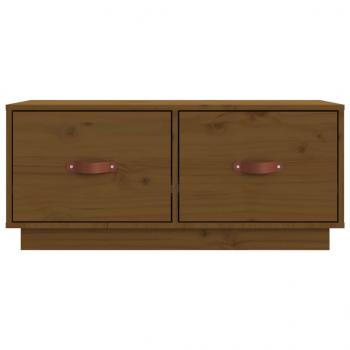 TV-Schrank Honigbraun 80x34x35 cm Massivholz Kiefer