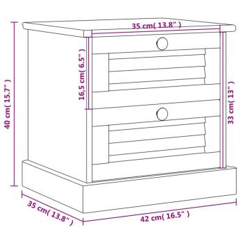 Nachttisch VIGO 42x35x42 cm Massivholz Kiefer