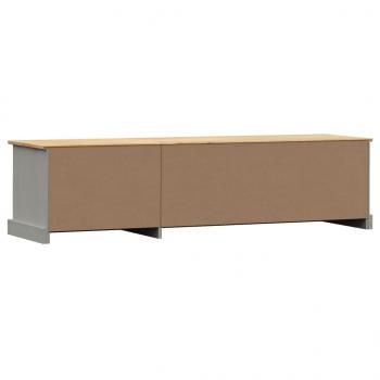 TV-Schrank VIGO Grau 156x40x40 cm Massivholz Kiefer