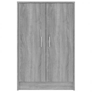 Schuhschrank Grau Sonoma 60x35x92 cm Holzwerkstoff