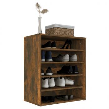 Schuhschrank Räuchereiche 60x35x70 cm Holzwerkstoff