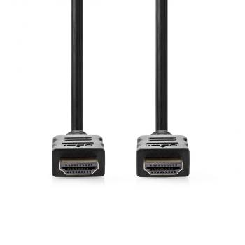 High Speed ??HDMI ? Kabel mit Ethernet | HDMI? Stecker | HDMI? Stecker | 4K@30Hz | ARC | 10.2 Gbps | 30.0 m | Rund | PVC | Schwarz | Aufhänger