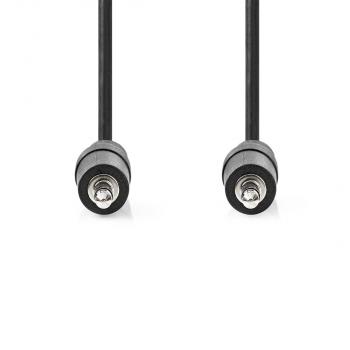 Stereo-Audiokabel | 3.5 mm Stecker | 3.5 mm Stecker | Vernickelt | 0.50 m | Rund | Schwarz | Aufhänger (Menge: 50 je Bestelleinheit)