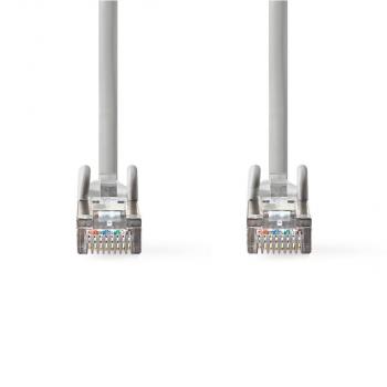 CAT6a-Netzwerkkabel | SF/UTP | RJ45 Stecker | RJ45 Stecker | 7.50 m | Rund | PVC | Grau | Aufhänger (Menge: 20 je Bestelleinheit)