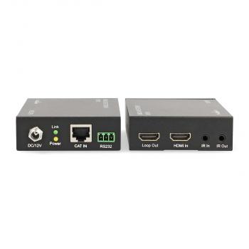 HDMI ? Extender | Über CAT6 | Up to 60.0 m | 4K@60Hz | 18 Gbps | Metall | Anthrazit