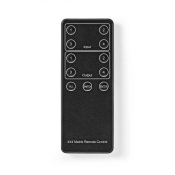 HDMI ? Matrix Switch | 4x 4-Port port(s) | DC Power / 1x RS232 / 4x HDMI? Eingang | 4x HDMI? Ausgang | 4K@60Hz | 18 Gbps | ferngesteuert | Metall | Schwarz