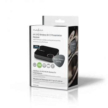 Drahtloser HDMI? Empfänger | WLAN | 2400 MHz | 30.0 m (Sichtlinie) | 4K@60Hz | 0.04 Gbps | PVC | Schwarz