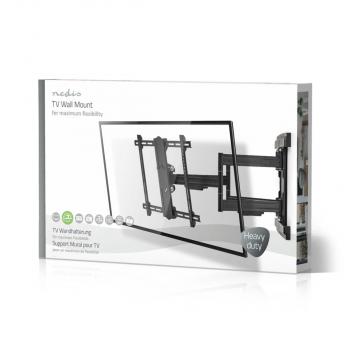 Vollbewegliche-TV-Wandhalterung | 37 - 80 " | maximal unterstützes Bildschirmgewicht: 70 kg | kippbar | drehbar | Minimaler Wandabstand: 70 mm | Maximaler Wandabstand: 800 mm | 6 Drehpunkt(e) | Stahl | Schwarz