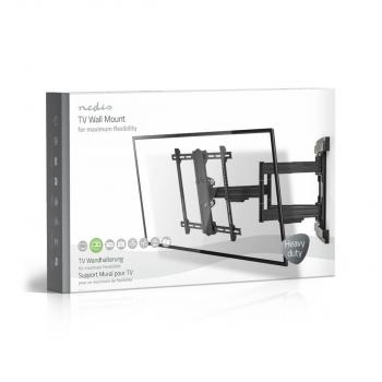 Vollbewegliche-TV-Wandhalterung | 37 - 80 " | maximal unterstützes Bildschirmgewicht: 70 kg | kippbar | drehbar | Minimaler Wandabstand: 70 mm | Maximaler Wandabstand: 800 mm | 6 Drehpunkt(e) | Stahl | Schwarz