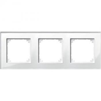 ARDEBO.de - 489319 M-PLAN-Echtglasrahmen, 3fach, Brillantweiß