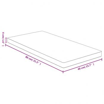 Tischplatte 40x80x4 cm Bambus