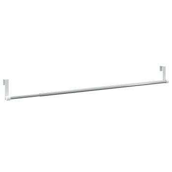 Gardinenstangen 2 Stk. Weiß und Silbern 60-105 cm Aluminium