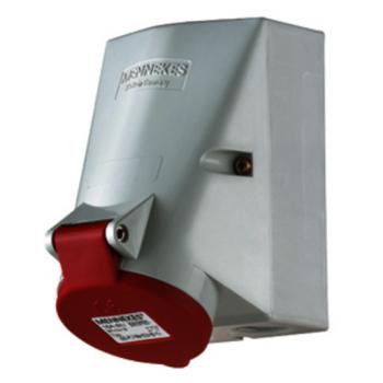 Mennekes 419 Wanddose TwinCONTACT, 16A5p6h400V, IP44