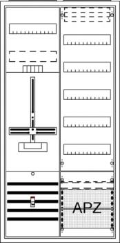 ARDEBO.de - DA27BB DA27BB Komplettschrank, AP Dreipunkt, A27 1Z1V5A2