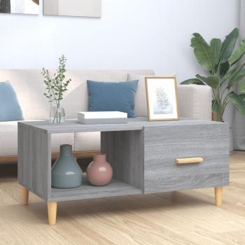 ARDEBO.de - Couchtisch Grau Sonoma 89,5x50x40 cm Holzwerkstoff