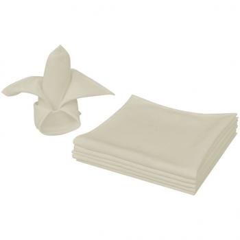 ARDEBO.de - Dinner-Servietten 25 Stk Creme 50x50 cm