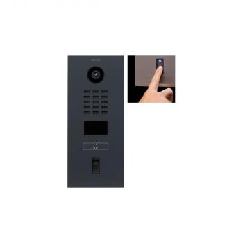 ARDEBO.de DoorBird D2101FV IP Video-Türstation, Fingerprint, LAN, Bewegungssensor, Edelstahl, pulverbeschichtet, seidenmatt