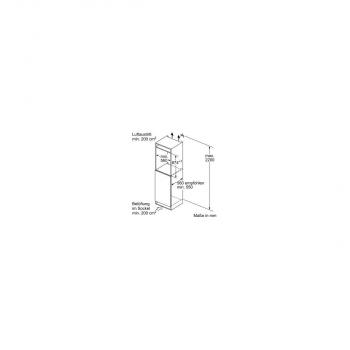 Bosch KIR21NSE0 Vollraumkühlschrank, Nischenhöhe 88 cm, 136L, Schlepptürtechnik, Schnellkühlenfunktion, Multi Box XXL, Eco Airflow, LED Beleuchtung