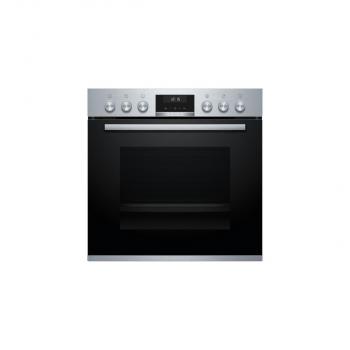 Bosch HND617LS66 EEK: A Einbauherd-Set mit Induktionskochfeld (HEB517BS1+NVQ645CB6E), 60cm breit, Flex Induction, Backwagen, Kindersicherung, 71L, edelstahl