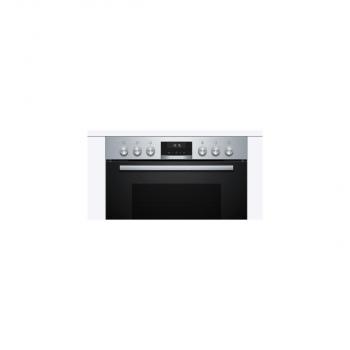 Bosch HND617LS66 EEK: A Einbauherd-Set mit Induktionskochfeld (HEB517BS1+NVQ645CB6E), 60cm breit, Flex Induction, Backwagen, Kindersicherung, 71L, edelstahl