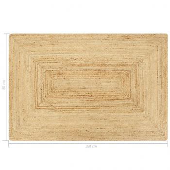 Teppich Handgefertigt Jute Natur 80x160 cm