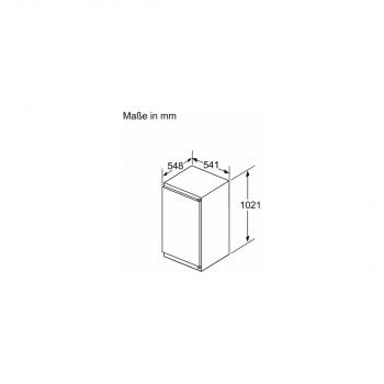 Bosch KIR31NSE0 Einbau Vollraumkühlschrank, Nischenhöhe 102,5 cm, 165L, Schlepptürtechnik, Schnellkühlfunktion, LED Beleuchtung, Multi Box XXL, Eco Airflow