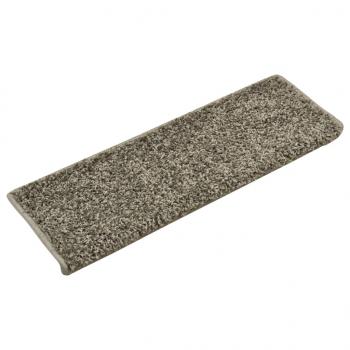 Teppich-Treppenstufen 15 Stk. 65x21x4 cm Grau