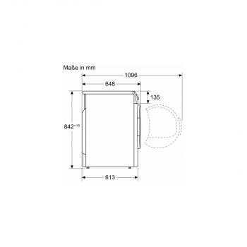 Bosch WQG2450R10 Serie 6 9kg A++ Wärmepumpentrockner, 60cm breit, AutoDry, LED-Display, Verflusungsanzeige, Automatikprogramm, Feuchtigkeitssensor, silber-schwarz