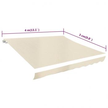 Markisenbespannung Canvas Creme 4x3 m (ohne Rahmen)