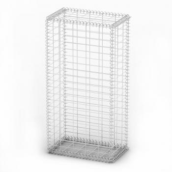 Steinkorb Gabione mit Deckeln Verzinkter Draht 100×50×30 cm 