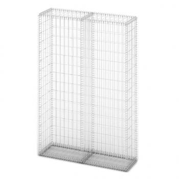 Steinkorb Gabione mit Deckeln Verzinkter Draht 150×100×30 cm 