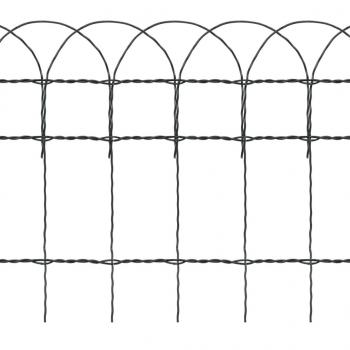 Beetzaun Pulverbeschichtetes Eisen 25×0,4 m