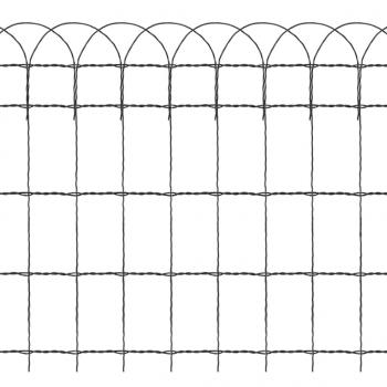 Beetzaun Pulverbeschichtetes Eisen 10×0,65 m