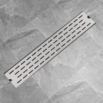 ARDEBO.de - Duschrinne 630x140 mm Edelstahl Linien-Design