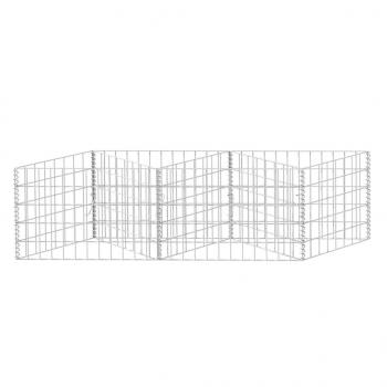 Gabionenkorb Pflanzkasten Gemüse-Hochbeet Stahl 120×30×50 cm