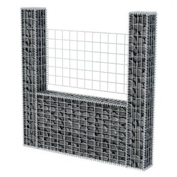 Gabionenkorb U-Form Stahl 160×20×150 cm