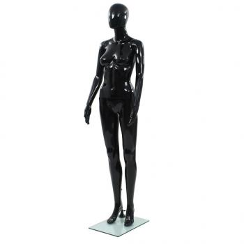 ARDEBO.de - Weibliche Schaufensterpuppe mit Glassockel Schwarz 175 cm 