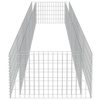 Gabionen-Hochbeet Verzinkter Stahl 450×90×50 cm